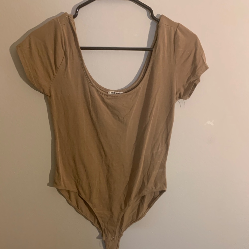Tan body suit